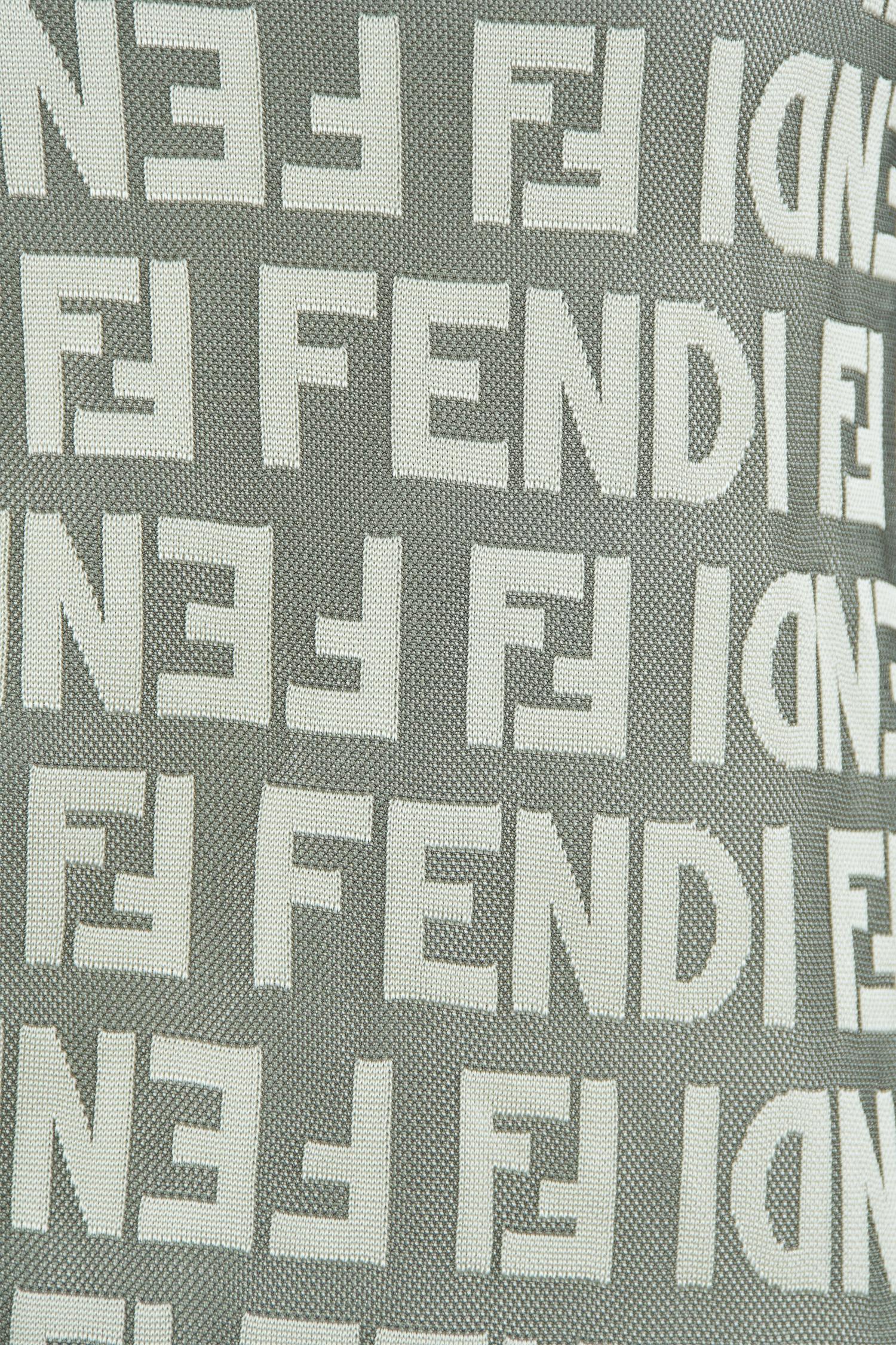 Fendi Gray Logo Dress  For Sale 2