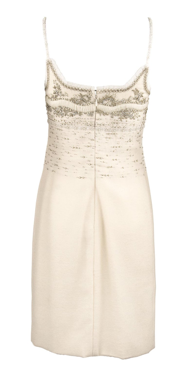 Oscar de la Renta Dress with Embroidery For Sale at 1stDibs
