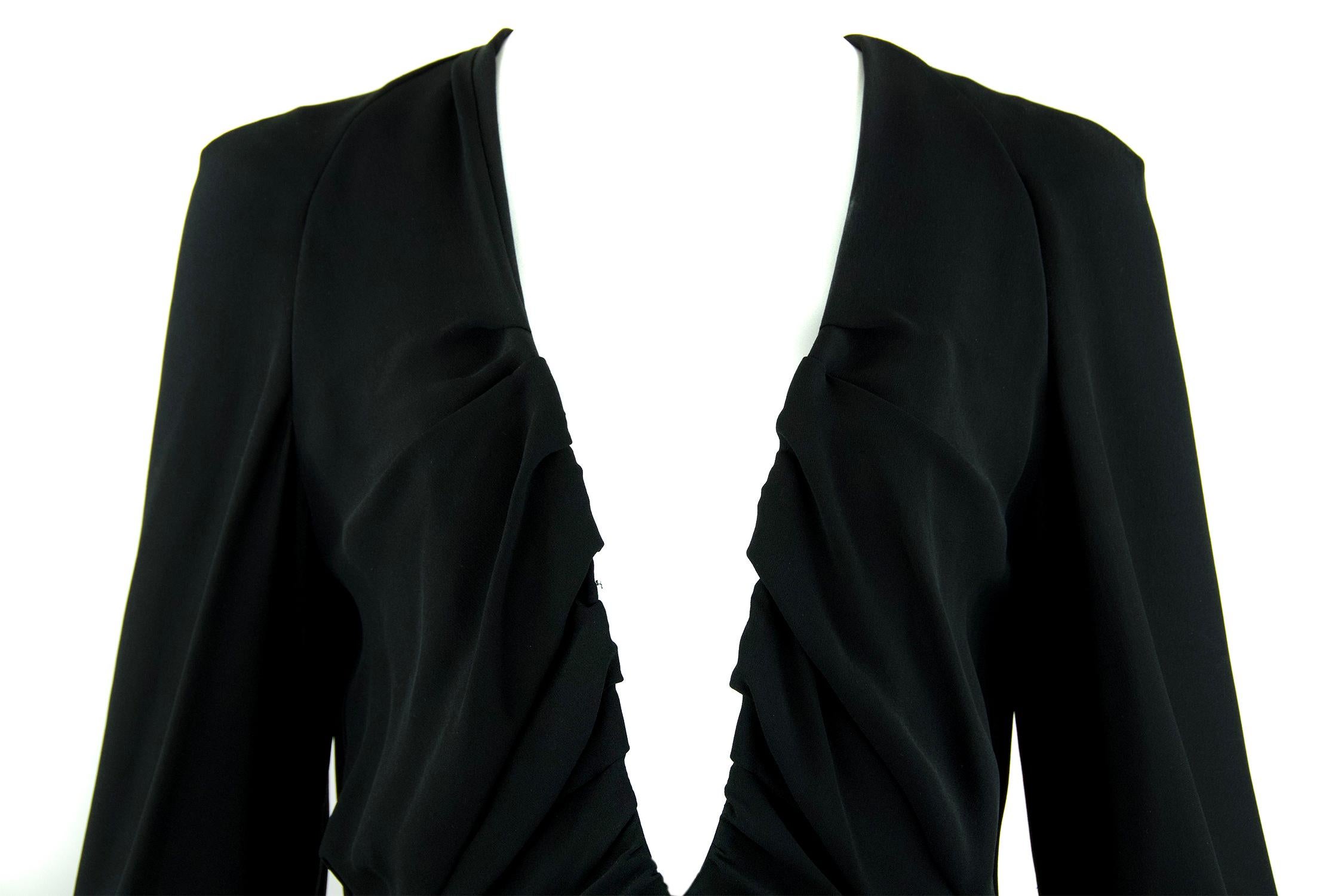 Chloe Black Low V-Neck Jumpsuit - Size FR  40 For Sale 1
