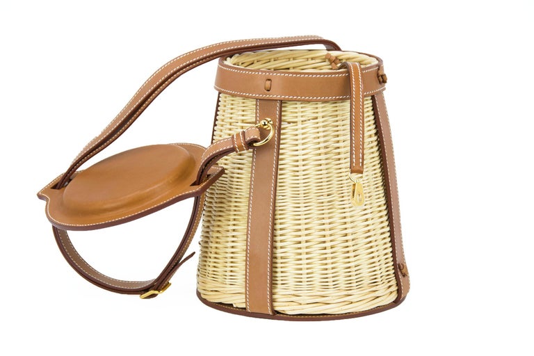 hermes wicker bag