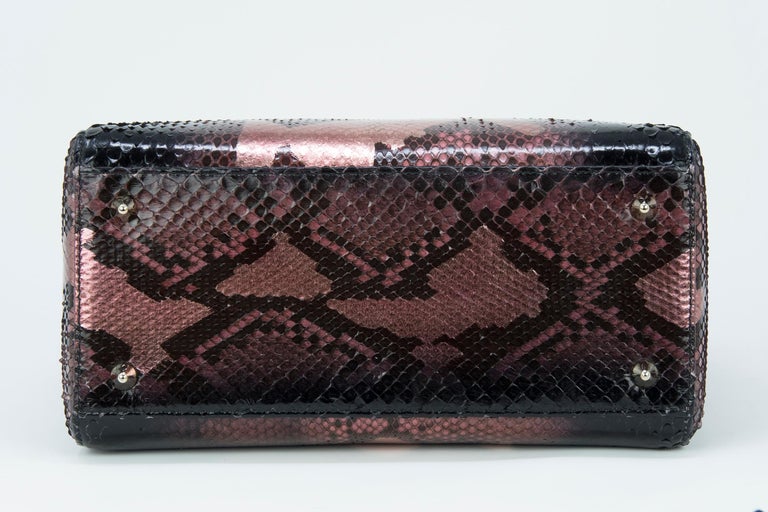 Dior Medium Metallic Python Lady Dior Bag at 1stDibs | lady dior mini ...