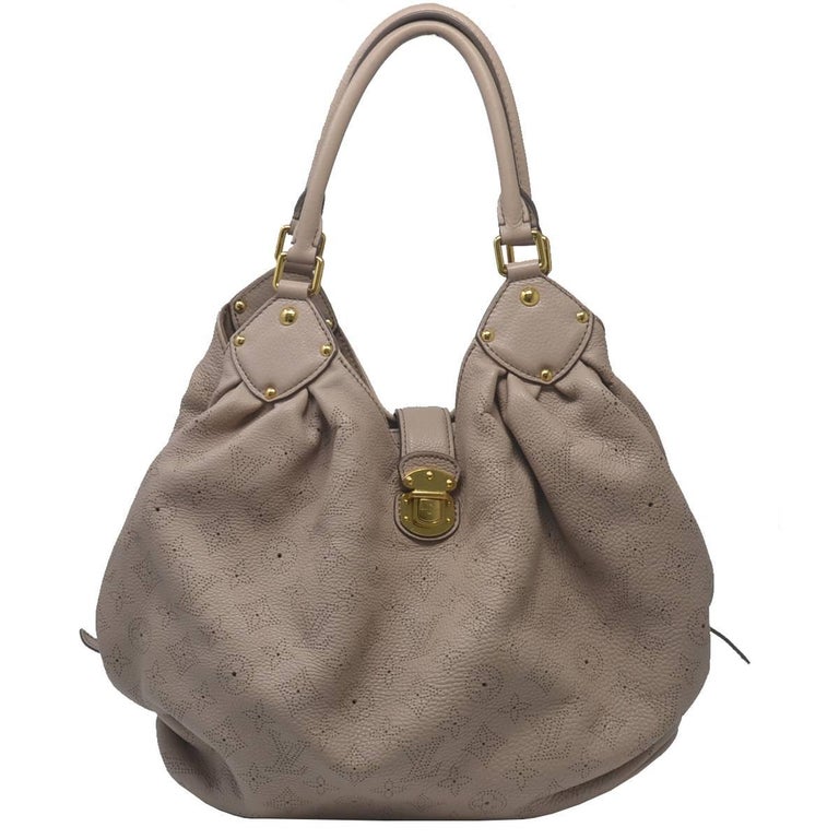 Louis Vuitton Mahina Taupe Grey Leather Hobo Handbag at 1stDibs  taupe louis  vuitton bag, taupe handbag, louis vuitton taupe bag