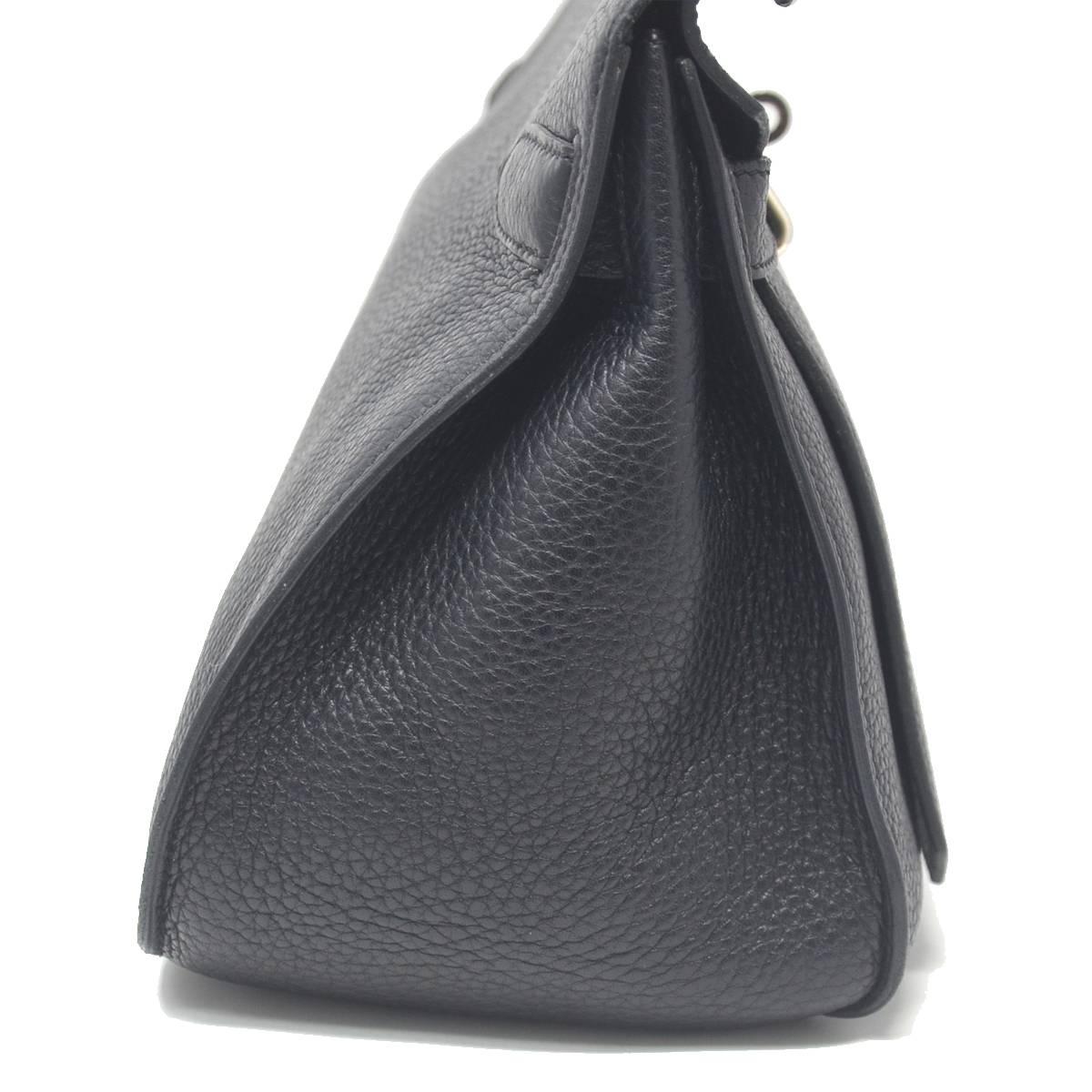 Gray HERMES Noir Clemence Jypsiere 34 Handbag