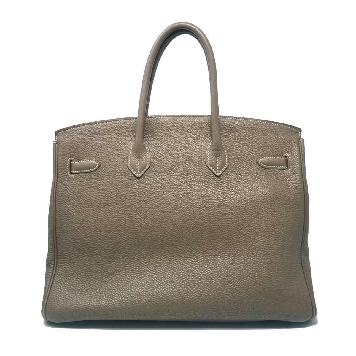 Company-HERMES
Model-Birkin Togo 35
Color-Taupe
Date Code-L
Material-Leather
Measurements-13.5