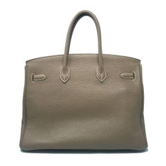 Hermes Birkin Togo 35 Taupe Handbag
