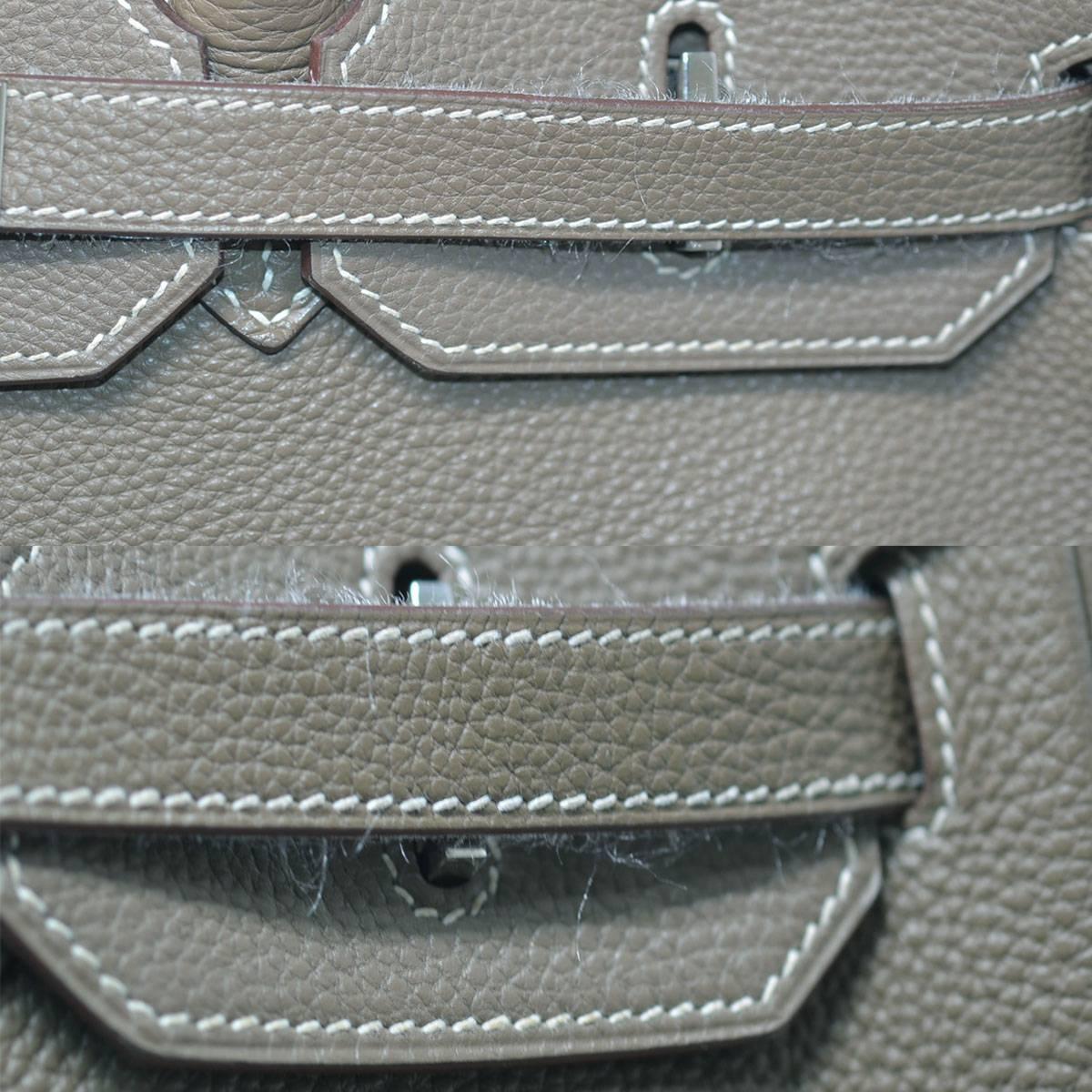 Hermes Birkin Togo 35 Taupe Handbag In Good Condition For Sale In Boca Raton, FL