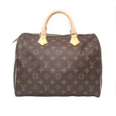 Louis Vuitton Speedy 30 Monogram Handbag With Receipt Dust Bag and Original Box 