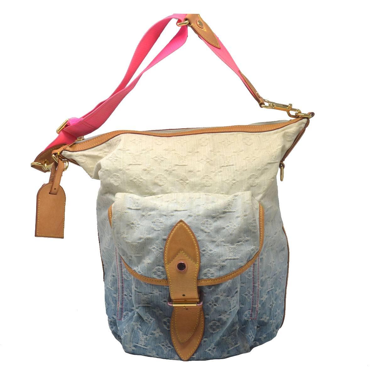 louis vuitton sunburst denim bag