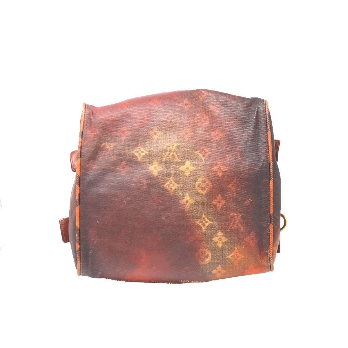 Brown Louis Vuitton Richard Prince MANCRAZY Printemps Jokes Handbag