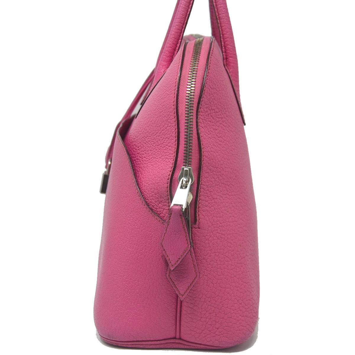 Women's HERMES Web Bolide 1923 Fuschia 31 Handbag