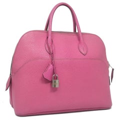 HERMES Web Bolide 1923 Fuschia 31 Handbag
