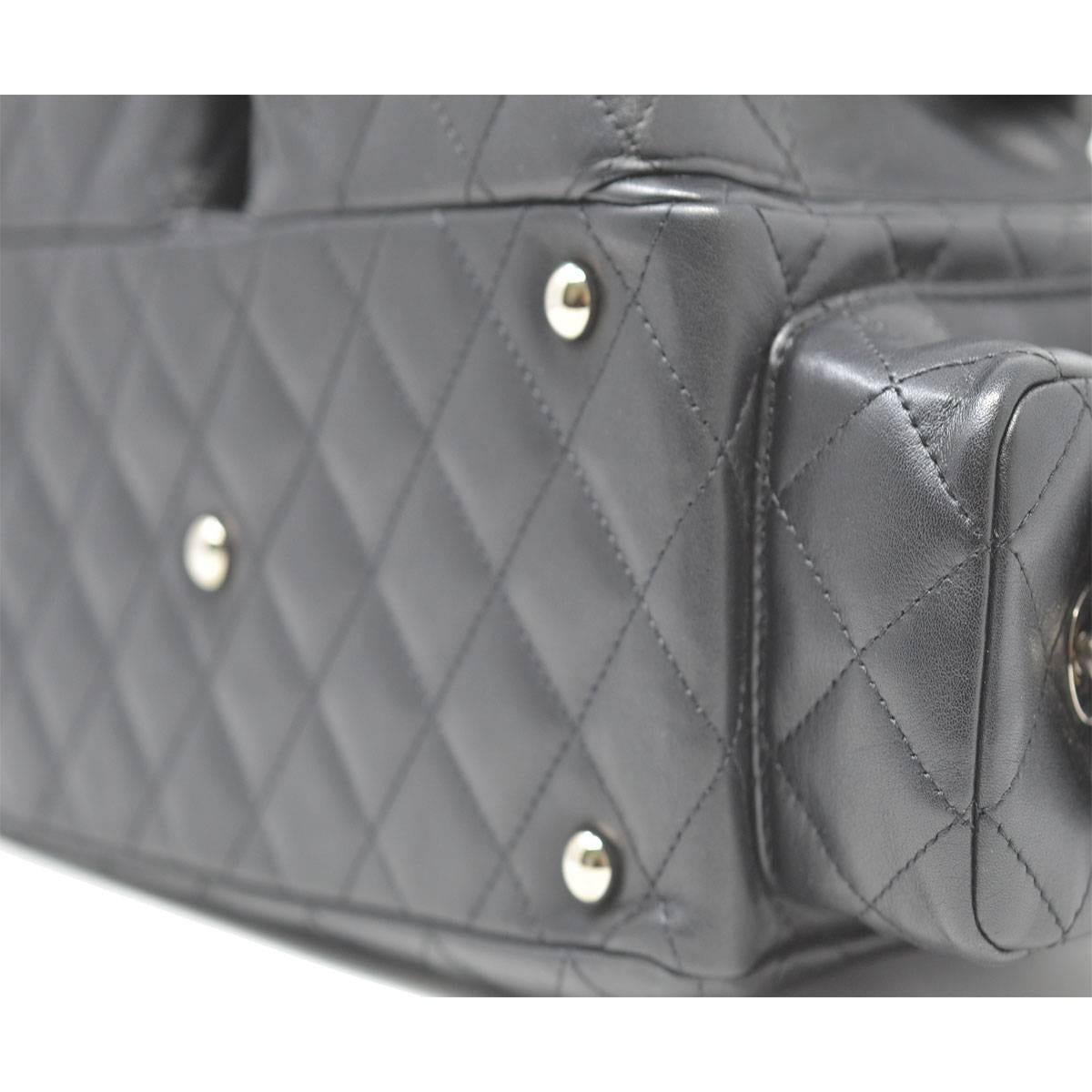 Chanel Cambon Reporter Black Leather Shoulder bag 1