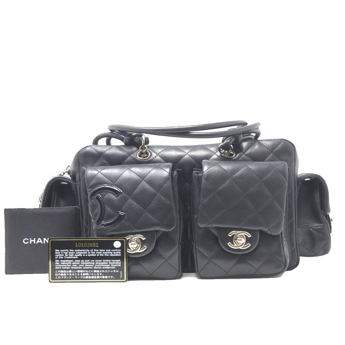 Company-Chanel
Model-Cambon Reporter Shoulder Bag
Color-Black
Date Code-10102651
Material-Leather
Measurements-9.75