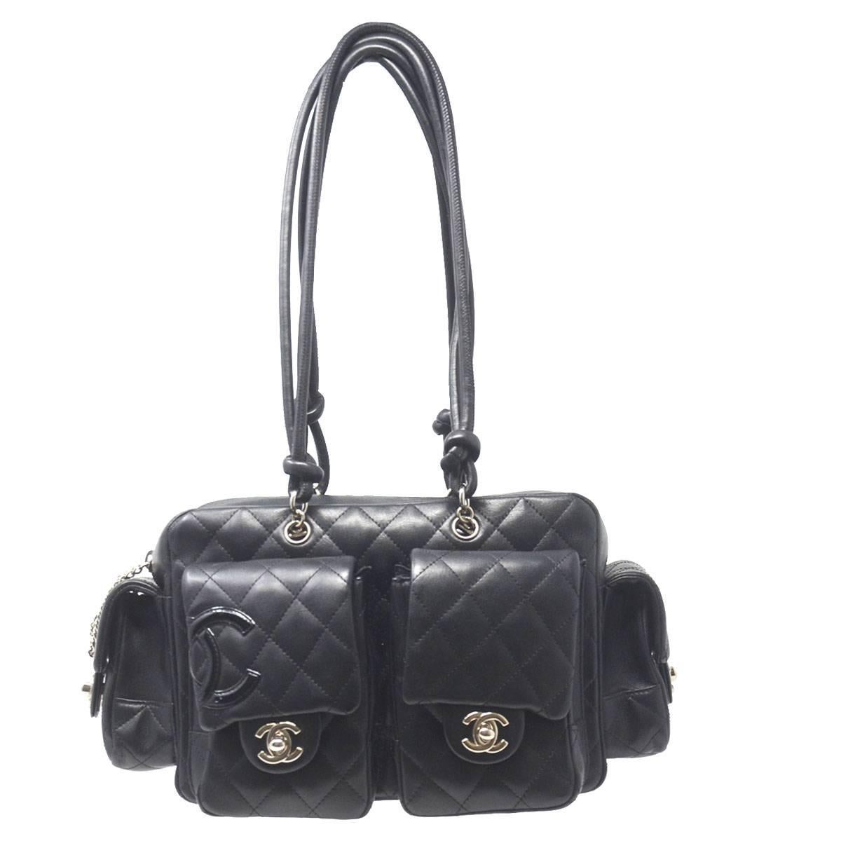 Cambon leather crossbody bag Chanel Black in Leather - 32170423