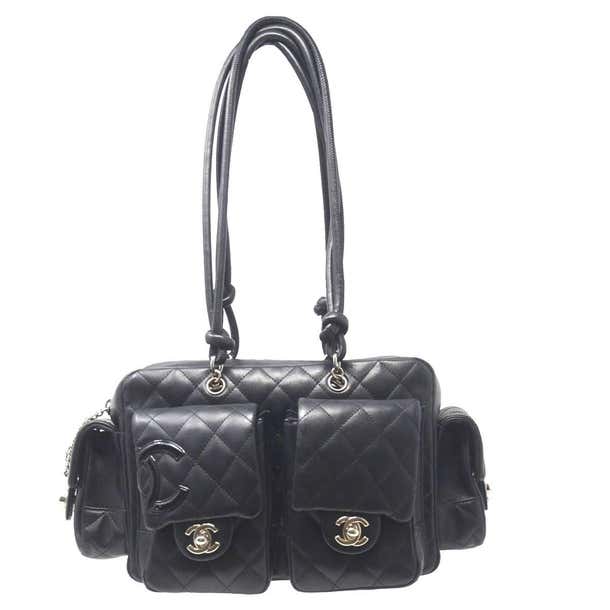 Chanel Cambon Reporter Black Leather Shoulder bag at 1stDibs | chanel ...