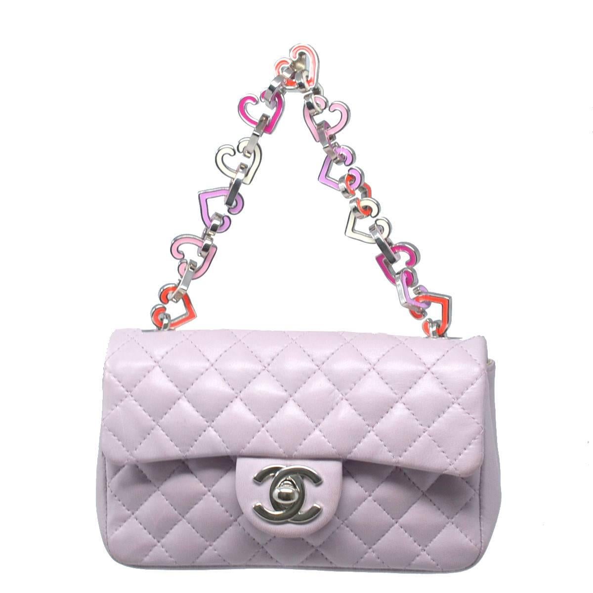 Chanel Extra Mini Valentine Flap Bag - Purple Mini Bags, Handbags -  CHA462711