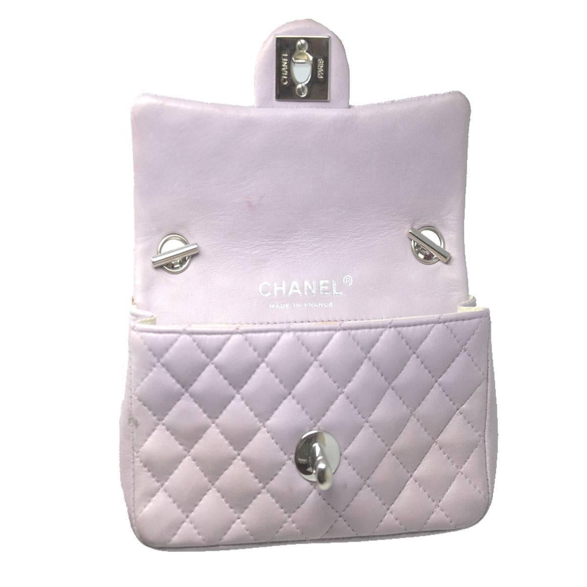 Chanel Mini Lilac Valentine Handbag 1