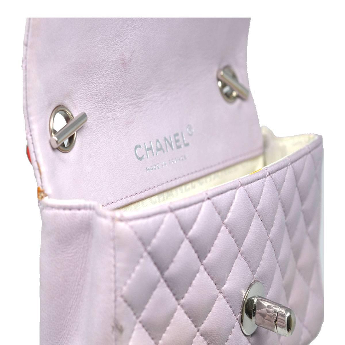 Chanel Mini Lilac Valentine Handbag 2