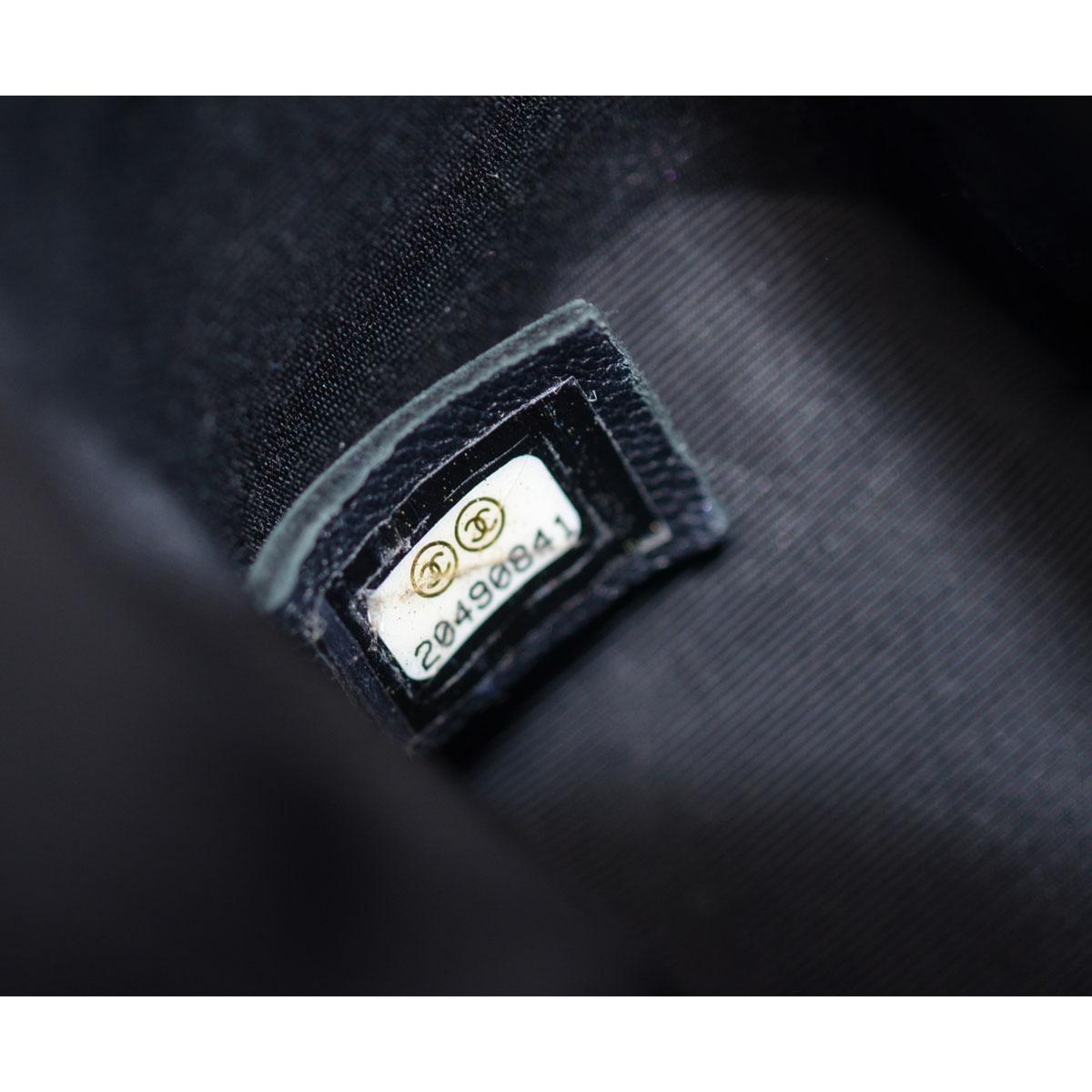 Chanel Le Boy Bag SHW Black Jumbo Patent Leather 3