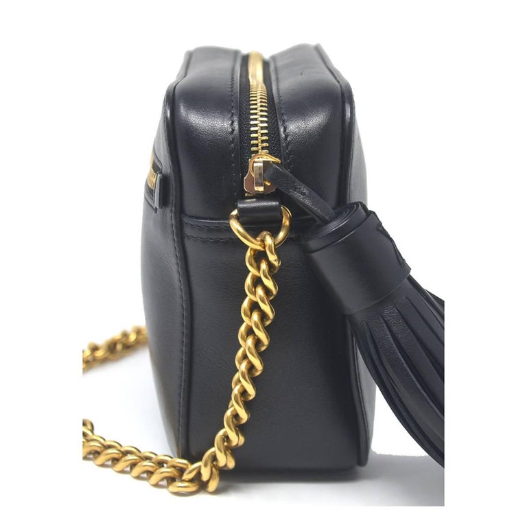 Anya Hindmarch Eyes Black Leather Crossbody Bag For Sale at 1stDibs ...