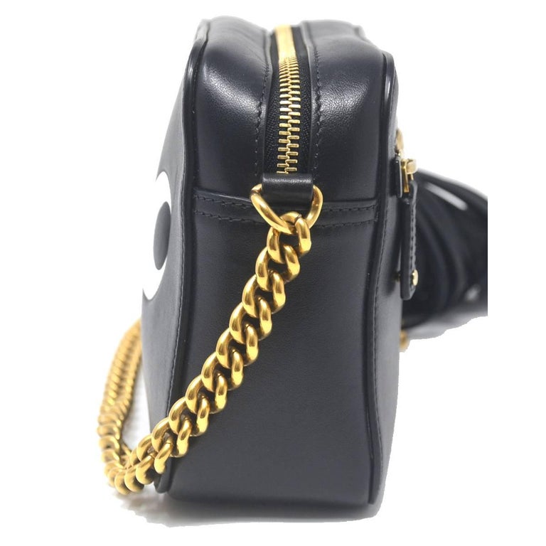 Anya Hindmarch Eyes Black Leather Crossbody Bag For Sale at 1stDibs anya hindmarch eyes