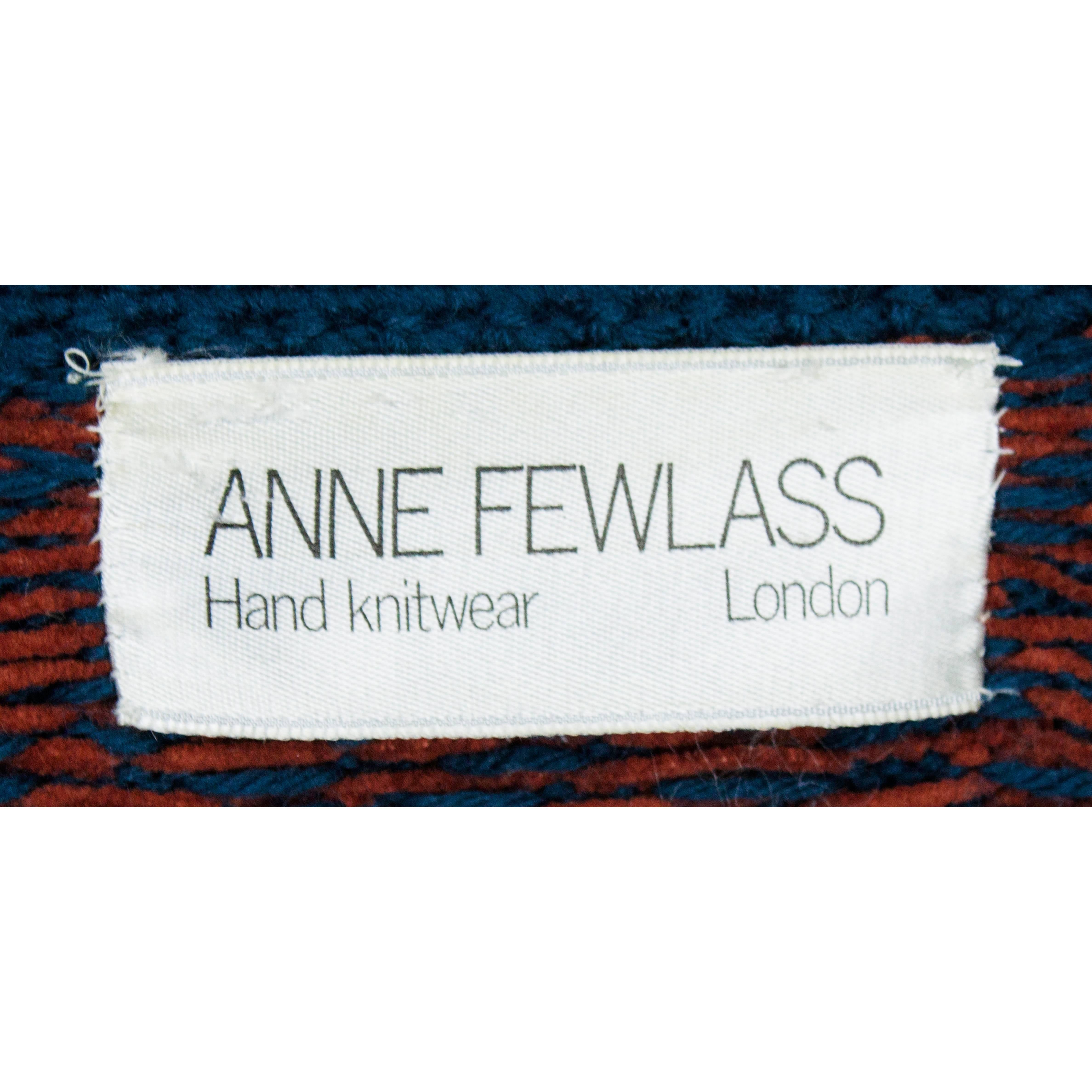 Anne Fewlass wool and cotton chenille jacket, circa 1983 For Sale 4