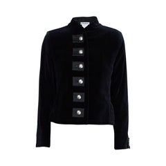 Yves Saint Laurent black evening bolero velvet jacket. circa 1990s