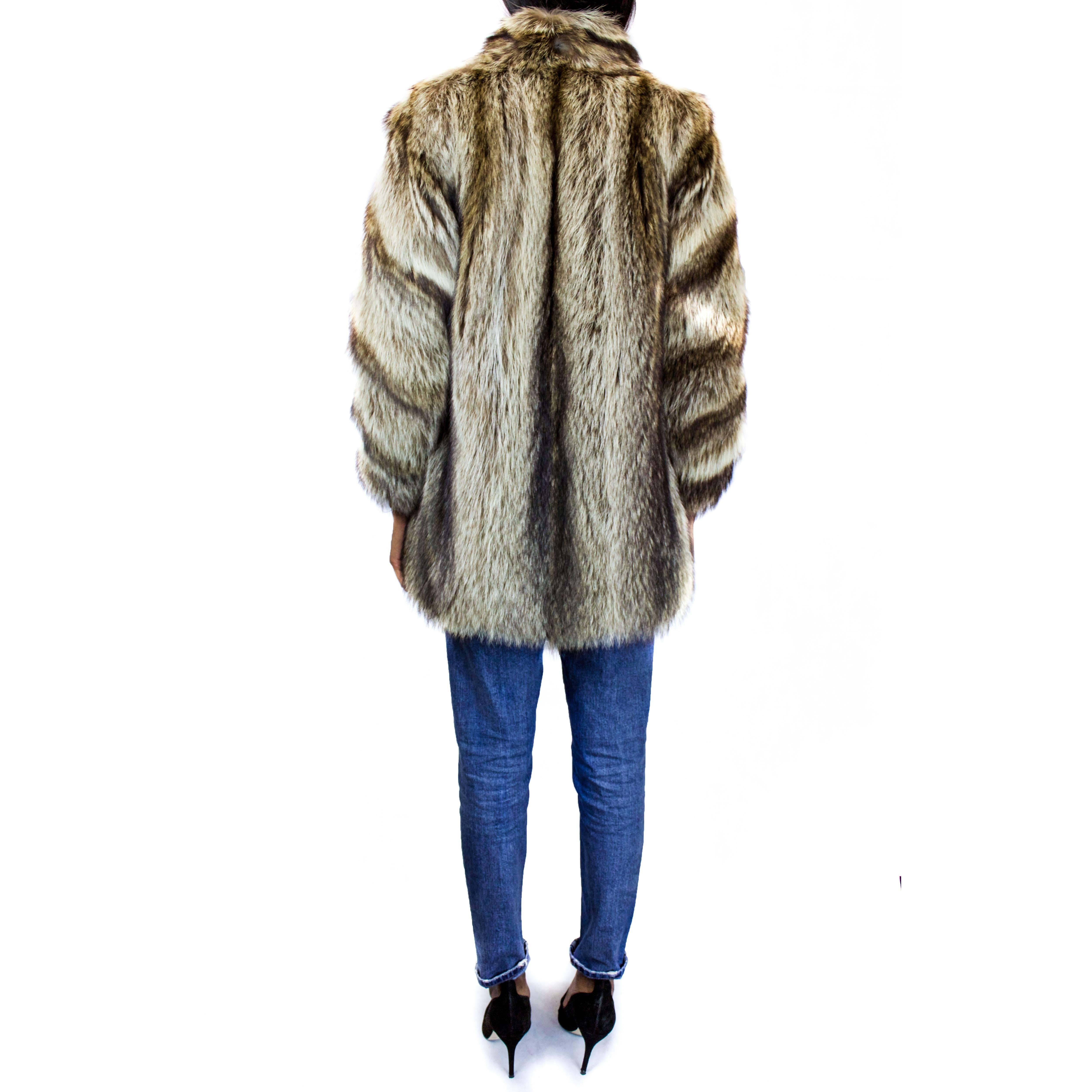 Yves Saint Laurent 1940s-inspired fur jacket. circa 1970  In Excellent Condition In London, GB