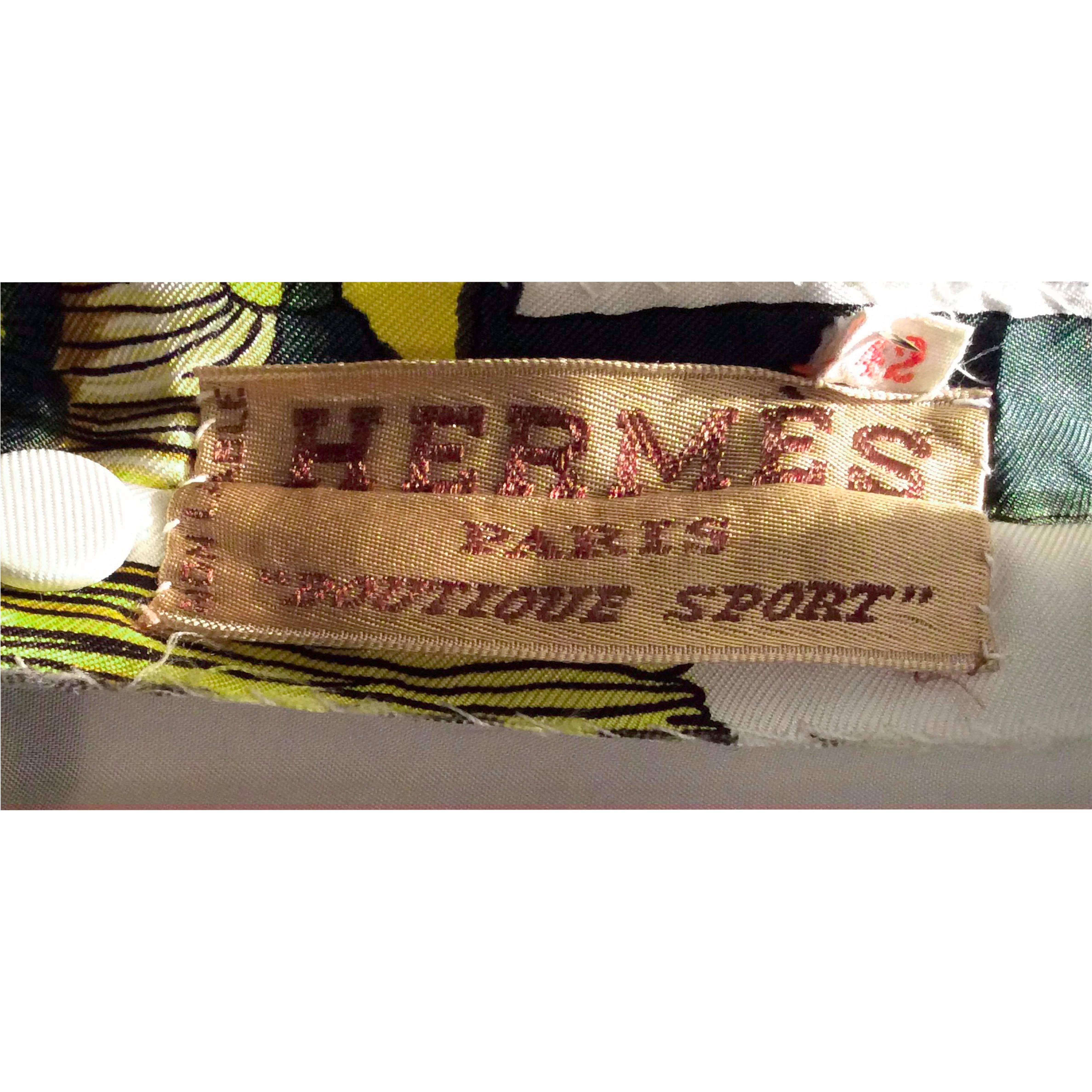 Hermès silk print mini dress. circa 1960 at 1stDibs | hermes dress ...