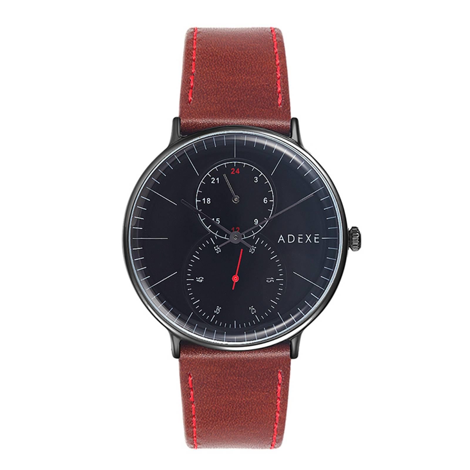 ADEXE Watches Foreseer Black & Brown  For Sale