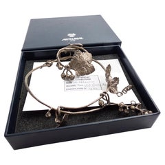 CLAUDE LALANNE Silver Groseilles Choker Necklace Bracelet Set 