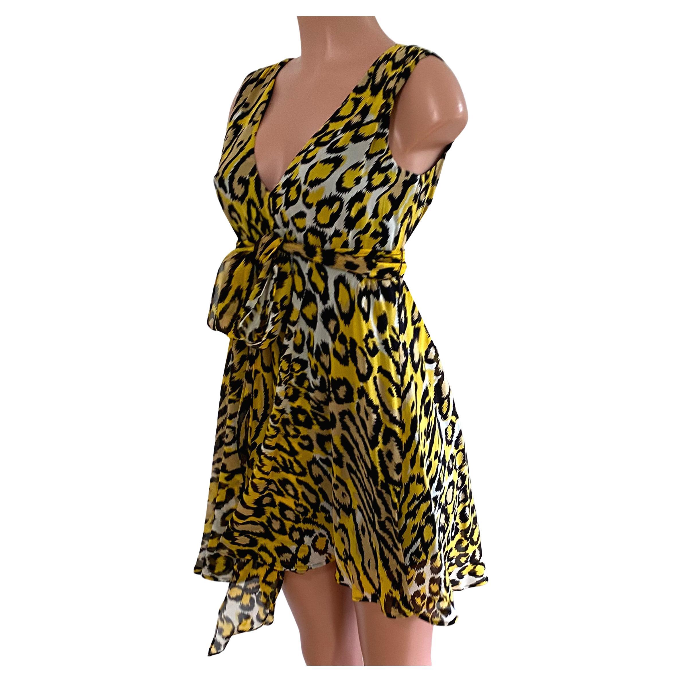 yellow cheetah dress