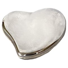 Elsa Peretti for Tiffany 1980 Large 4" Sterling Silver Freeform Heart Box 