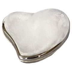 Elsa Peretti for Tiffany 1980 Large 4" Sterling Silver Freeform Heart Box