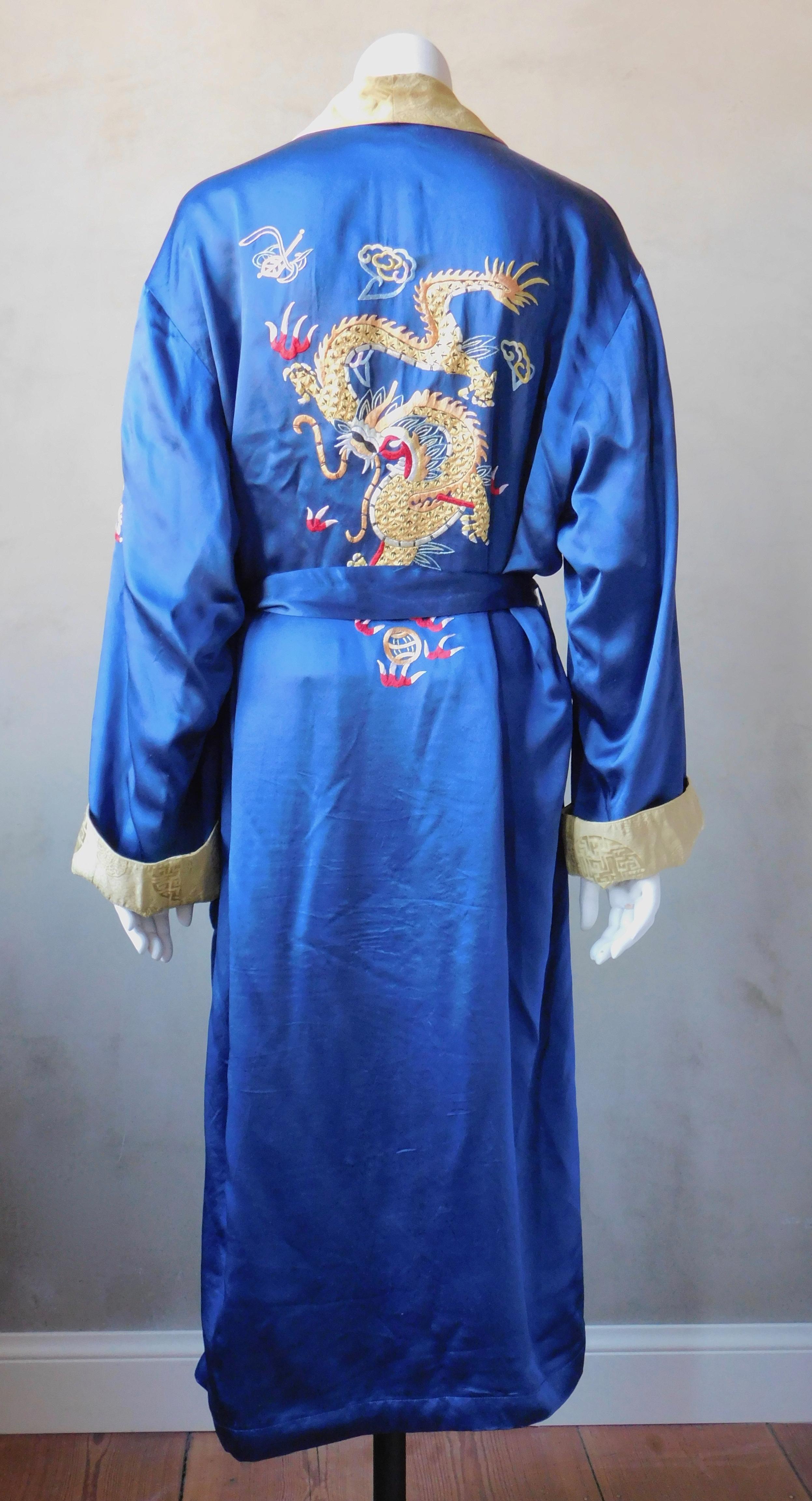 blue and gold robe