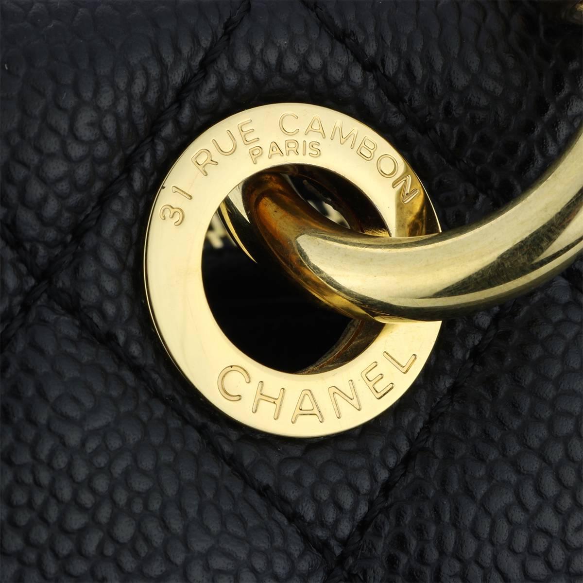 CHANEL Grand Shopping Tote (GST) Black Caviar with Gold Hardware 2012 7