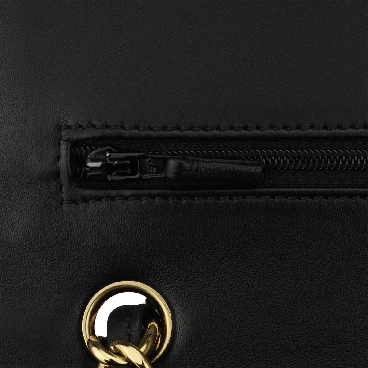 CHANEL Classic Jumbo Double Flap Black Lambskin with Gold Hardware 2013 10