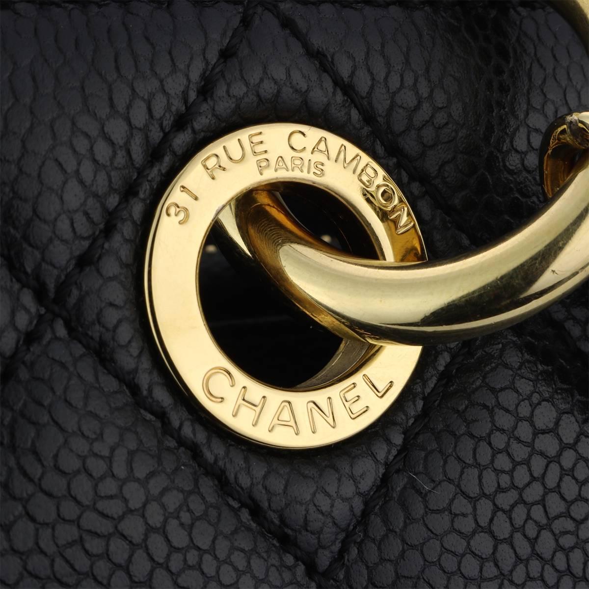 CHANEL Grand Shopping Tote (GST) Black Caviar with Gold Hardware 2014 7