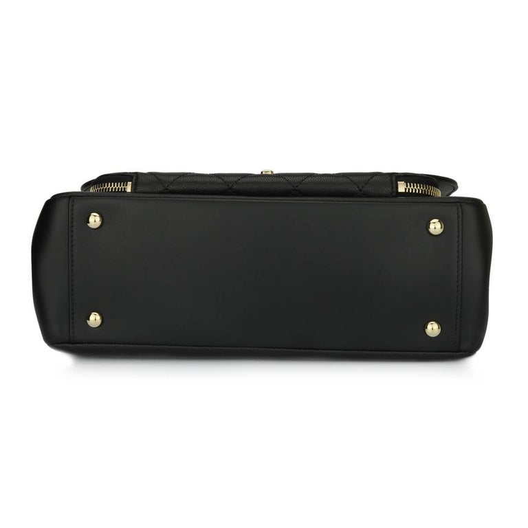 CHANEL Business Affinity Large Black Caviar/Calfskin with Champagne HW ...