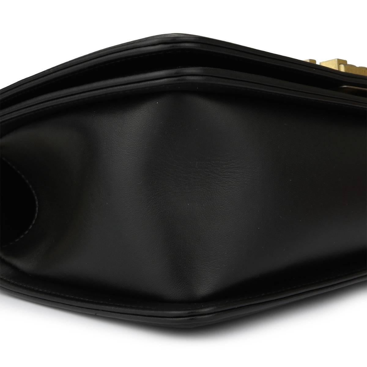 Women's or Men's Chanel Old Medium Chevron Boy Blue Calfskin with Brushed Gold Hardware 2018
