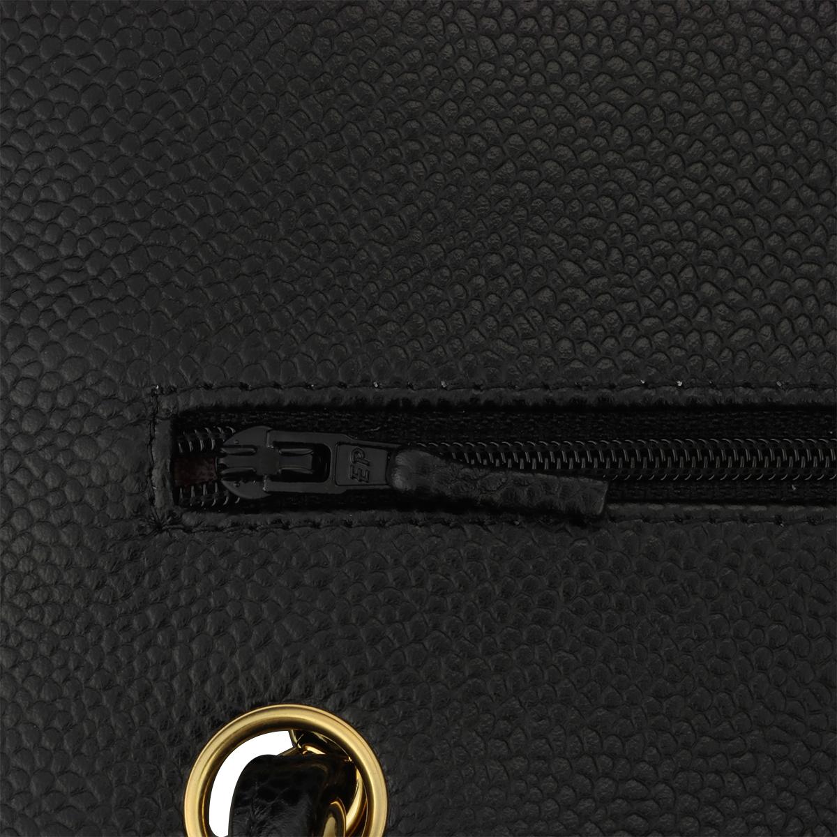 CHANEL Classic Jumbo Double Flap Black Caviar with Gold Hardware 2015 8