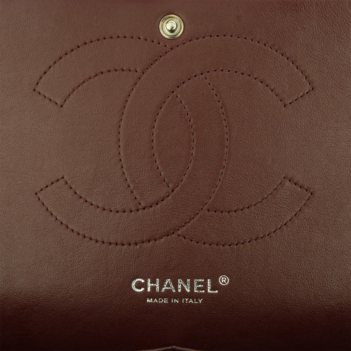 CHANEL Classic Jumbo Double Flap Black Caviar with Silver Hardware 2012 11