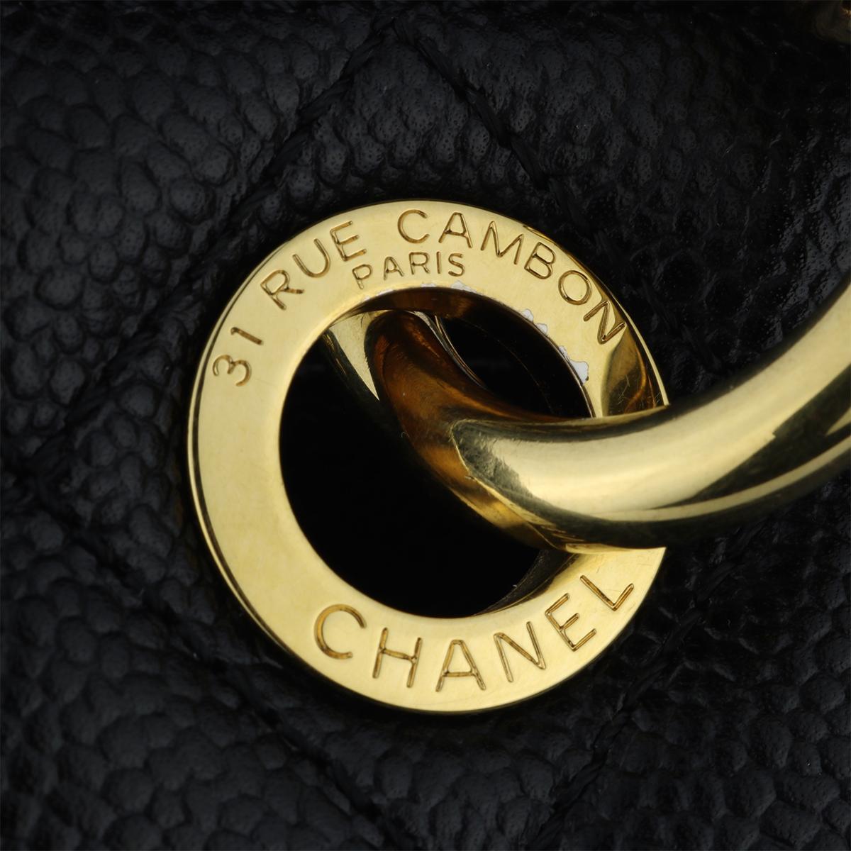 CHANEL Grand Shopping Tote (GST) Black Caviar with Gold Hardware 2012 6