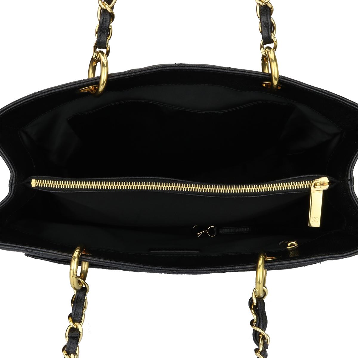 CHANEL Grand Shopping Tote (GST) Black Caviar with Gold Hardware 2012 7