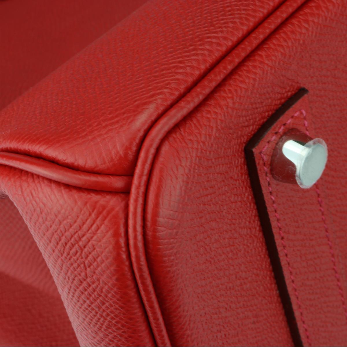 Hermès Birkin 35cm Q5 Rouge Casaque Epsom Leather with Palladium Hardware 2015 2