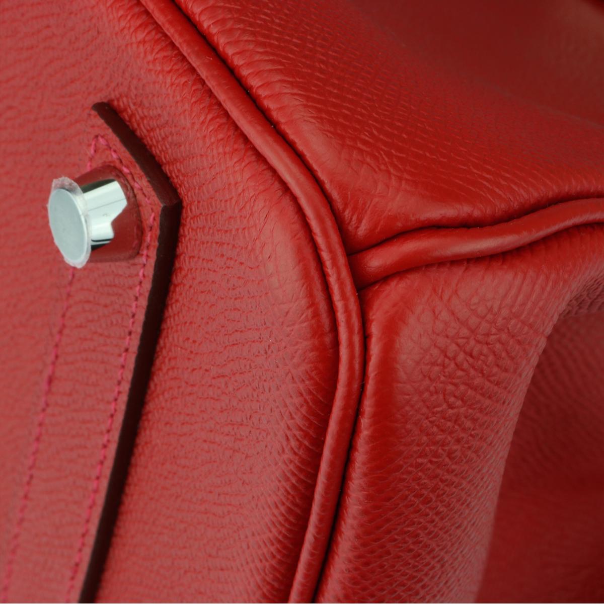Hermès Birkin 35cm Q5 Rouge Casaque Epsom Leather with Palladium Hardware 2015 3