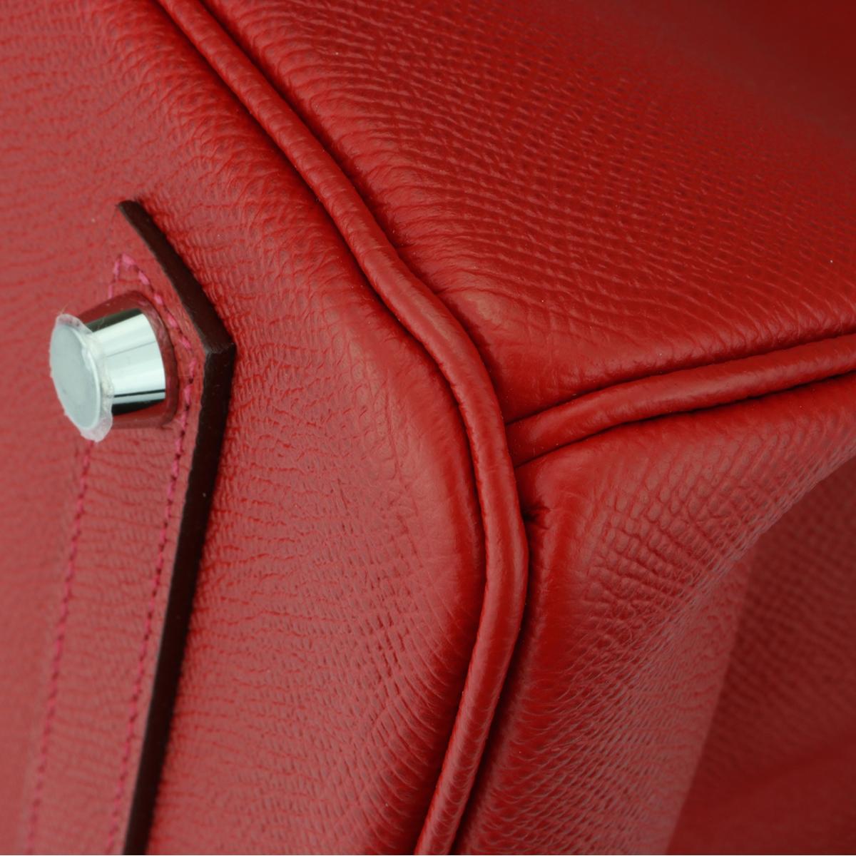 Hermès Birkin 35cm Q5 Rouge Casaque Epsom Leather with Palladium Hardware 2015 5