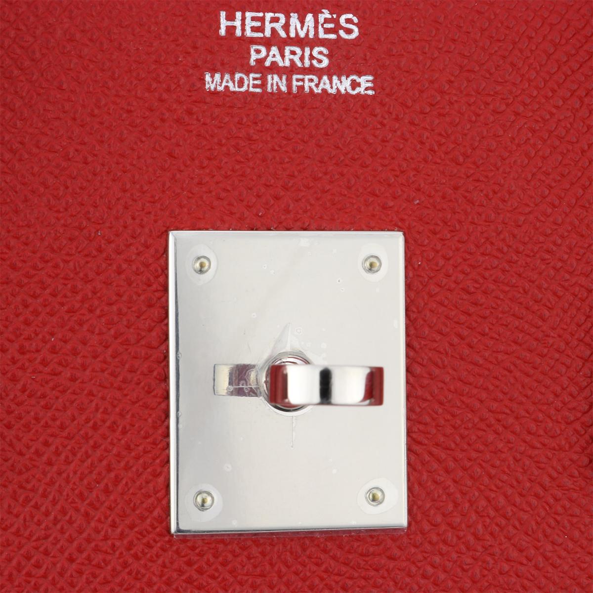 Hermès Birkin 35cm Q5 Rouge Casaque Epsom Leather with Palladium Hardware 2015 6