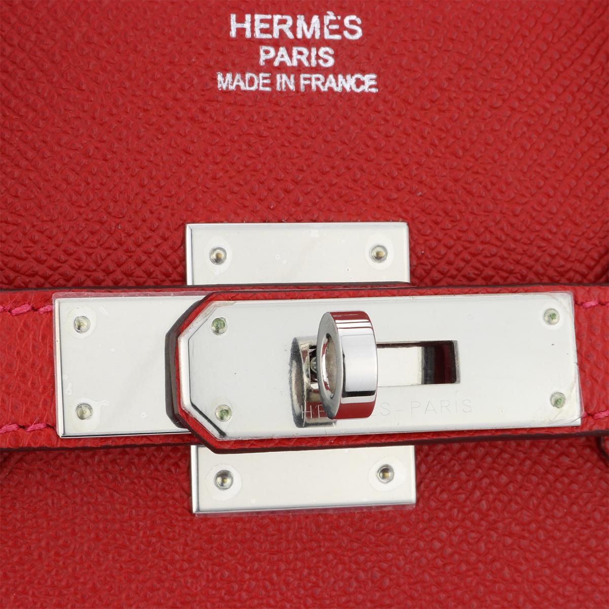 Hermès Birkin 35cm Q5 Rouge Casaque Epsom Leather with Palladium Hardware 2015 7