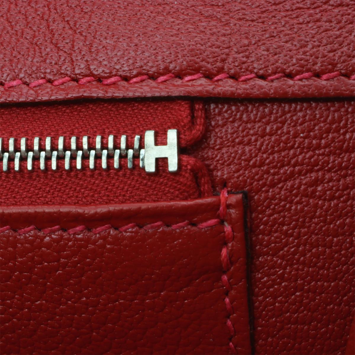 Hermès Birkin 35cm Q5 Rouge Casaque Epsom Leather with Palladium Hardware 2015 14